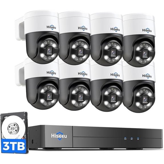 Hiseeu 4K PoE Security Camera System with PTZ
