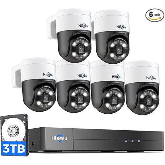 Hiseeu 4K PTZ PoE Security Camera System