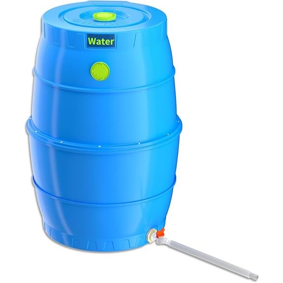 SQUEEZE Master 50-Gallon Water Collection Barrel