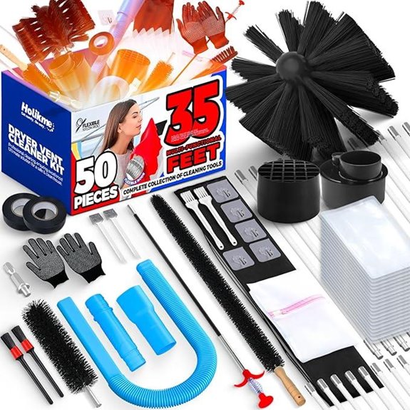 Holikme Dryer Vent Cleaning Kit (50 Pieces)