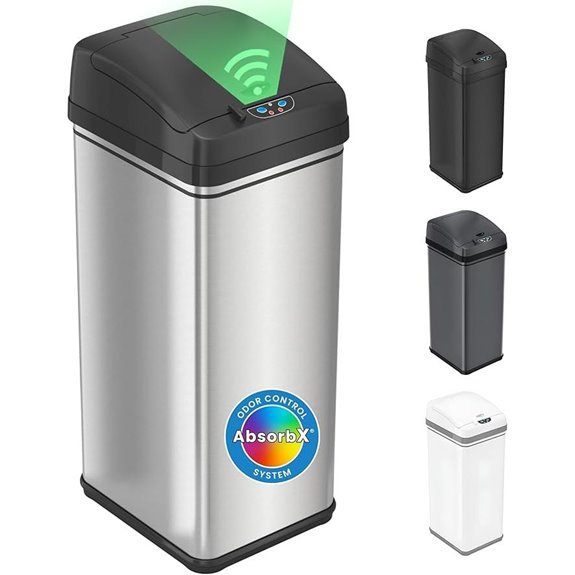 iTouchless 50L Motion Sensor Trash Can