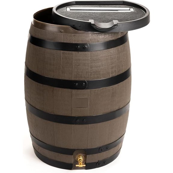 RTS 55-Gallon Rain Barrel with Removable Lid