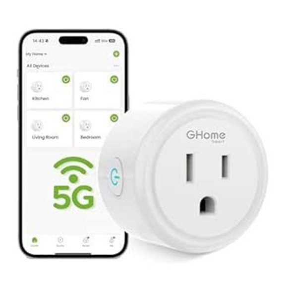 GHome 5G WiFi Smart Plug with Remote Control