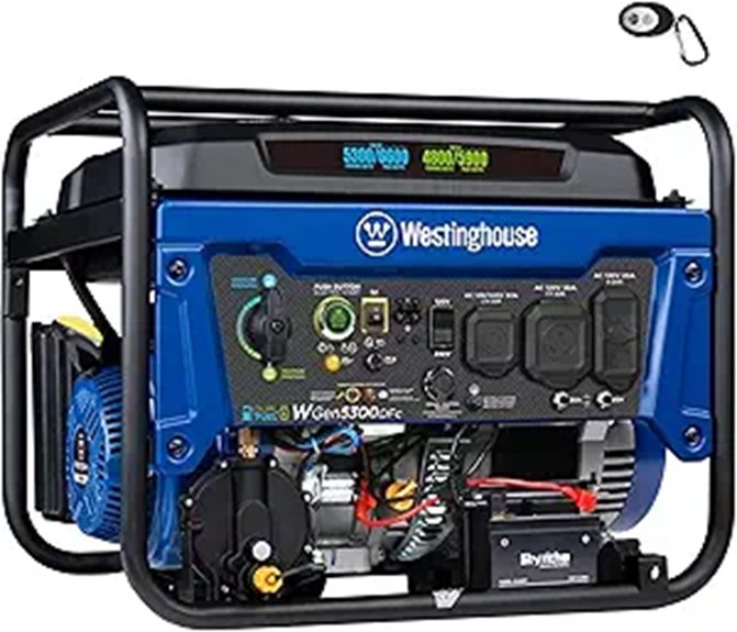 Westinghouse 6600W Dual Fuel Portable Generator