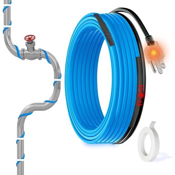 MAXKOSKO 6ft 120V Pipe Heating Cable for Freeze Protection