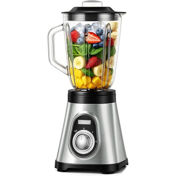 TALIA 750W Smoothie Blender with Glass Jar
