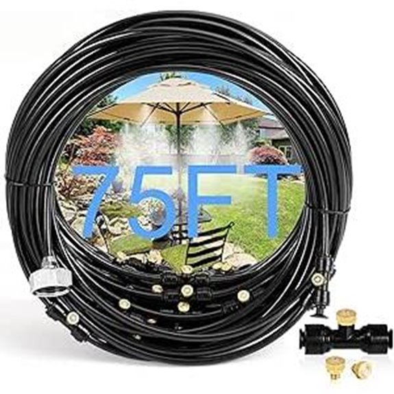 Bonviee 75FT Outdoor Misting System with Nozzles