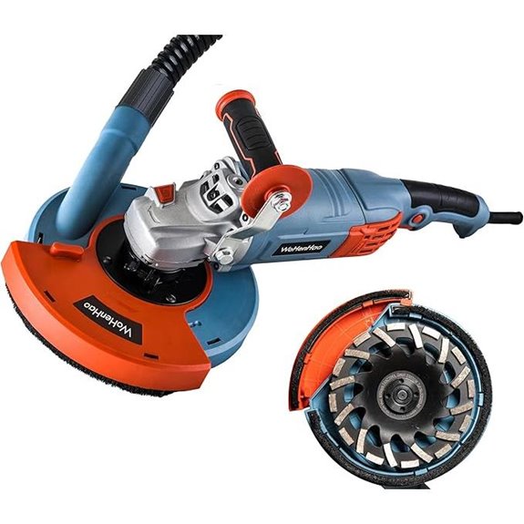 7-Inch Concrete Grinder with Dust Extraction