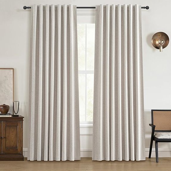 Blackout Curtains 84 Inch 2 Panels Farmhouse Style