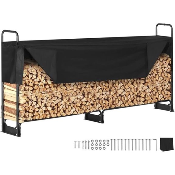 VEVOR 8.5FT Firewood Rack with Cover