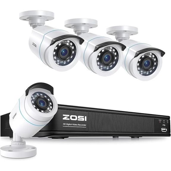 ZOSI 8-Channel 1080p Security Camera System with AI