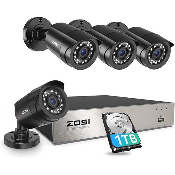 ZOSI 8CH 3K Lite Security Camera System with AI