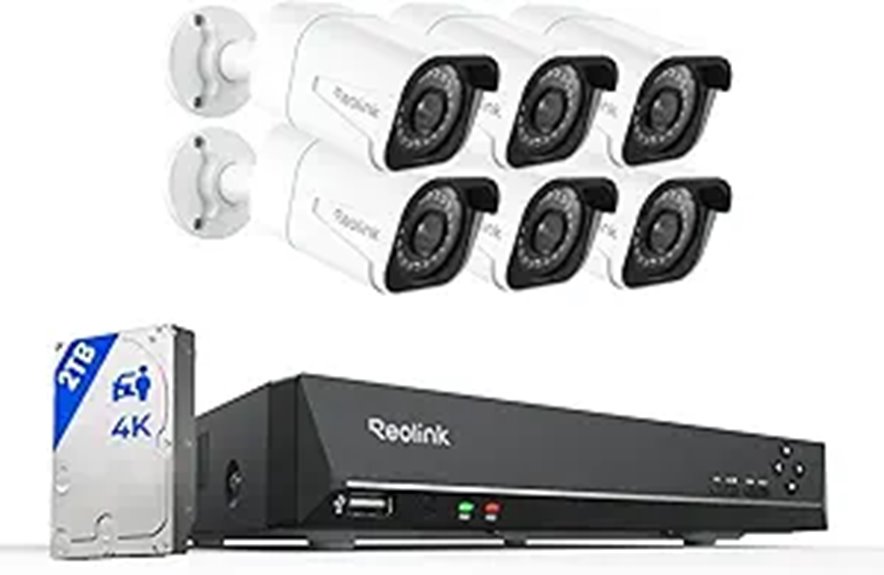 REOLINK 8CH 4K Security Camera System with NVR