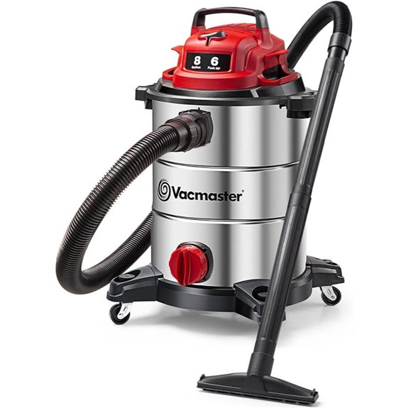 Vacmaster VOC812SF 8-Gallon Stainless Steel Wet/Dry Vacuum