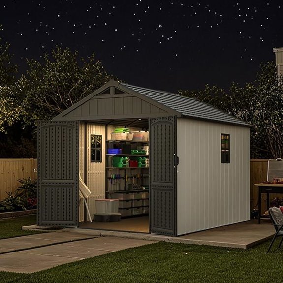 Patiowell 8x10 Resin Outdoor Storage Shed