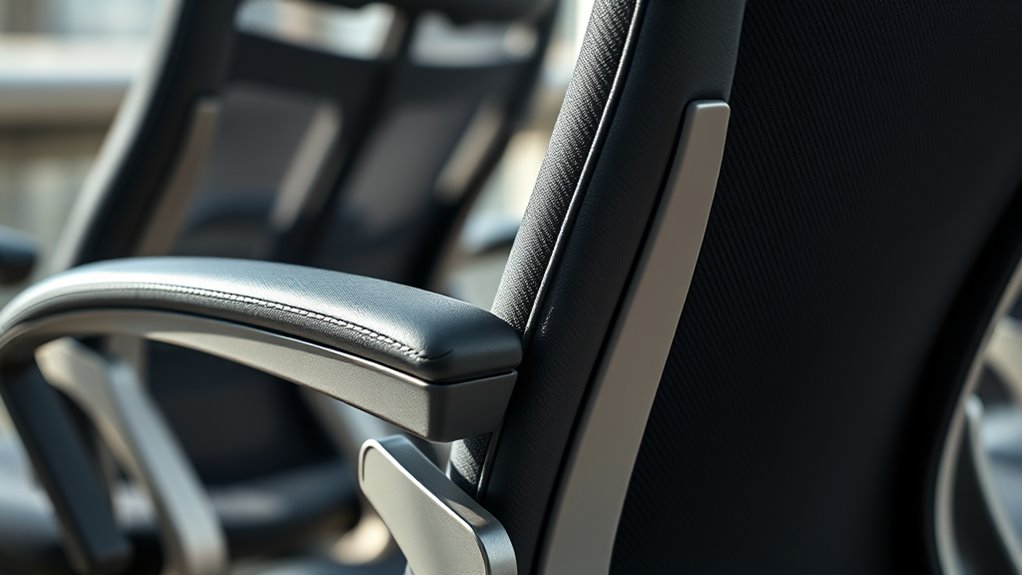 adjust armrests for comfort