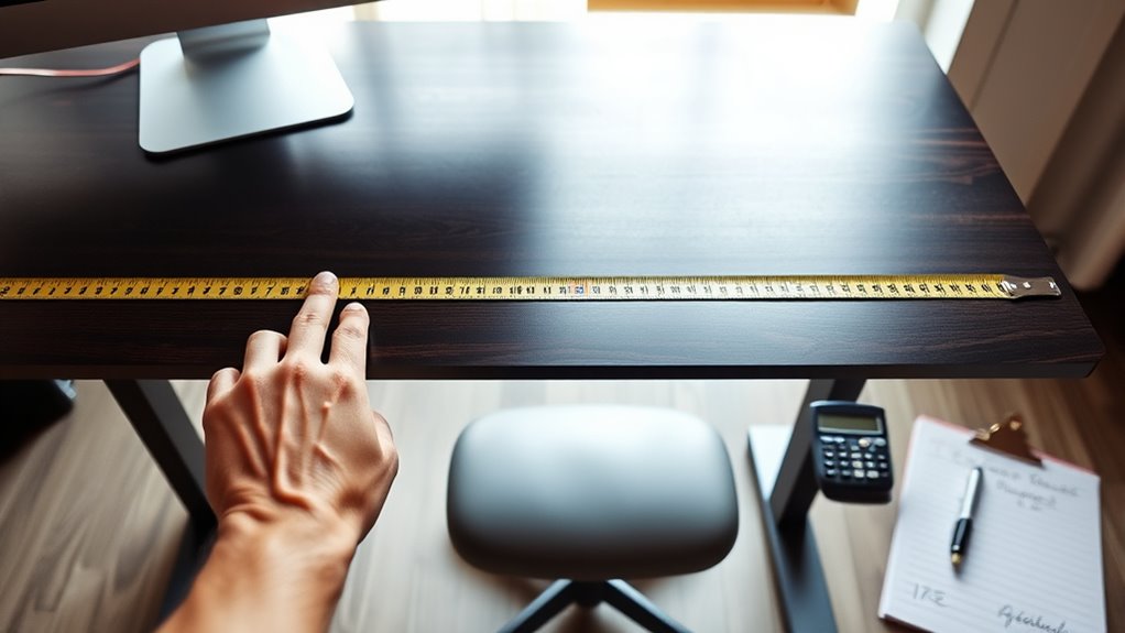 adjust desk to elbow