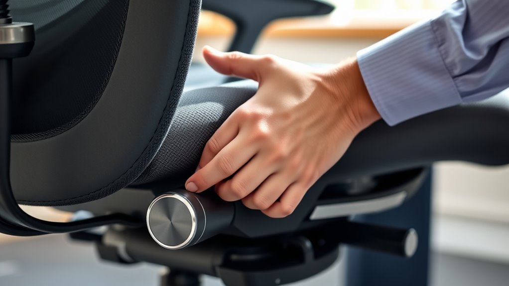 adjust seat depth for support