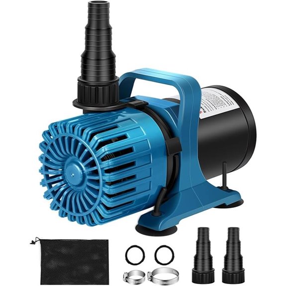100W 1800 GPH Pond Pump with Adjustable Outlet