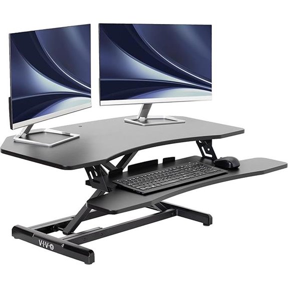 VIVO 38-Inch Adjustable Standing Desk Converter