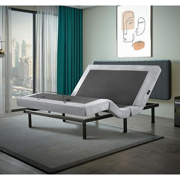 Full Adjustable Bed Base with Massage & Remote