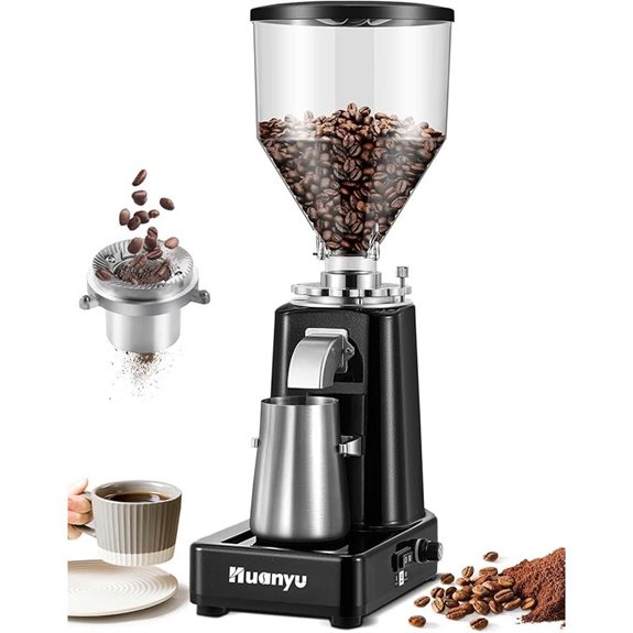 Huanyu Burr Coffee Grinder with Adjustable Settings