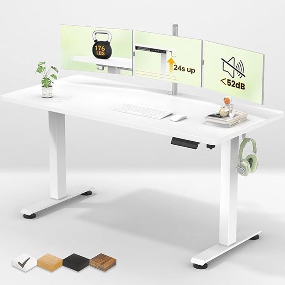 Veken 55-Inch Adjustable Electric Standing Desk