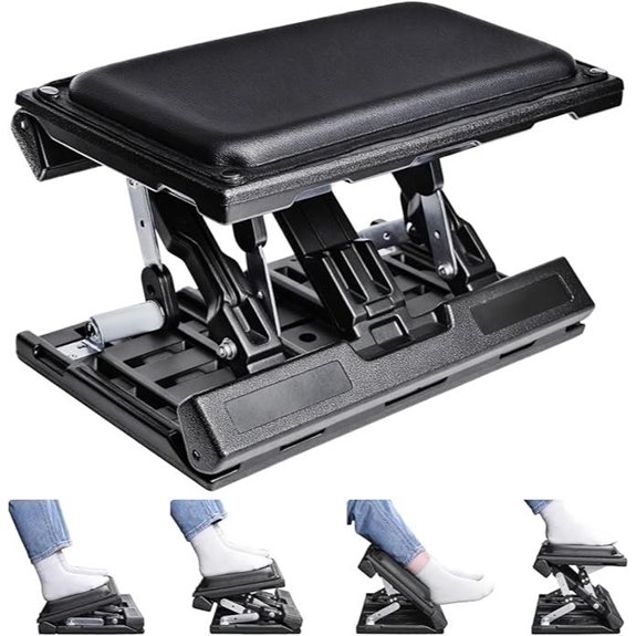 Scalebeard Adjustable Ergonomic Foot Rest with Massage Beads