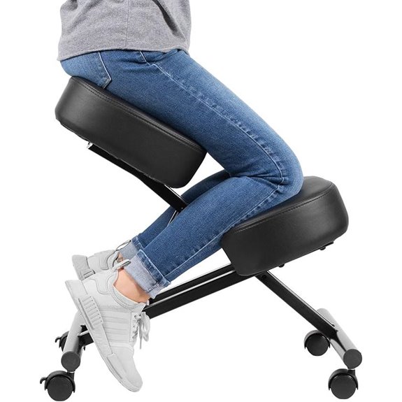 Ergonomic Kneeling Chair with Adjustable Cushions