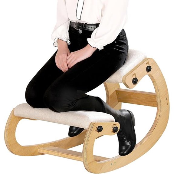 Predawn Adjustable Ergonomic Kneeling Chair with Cushions