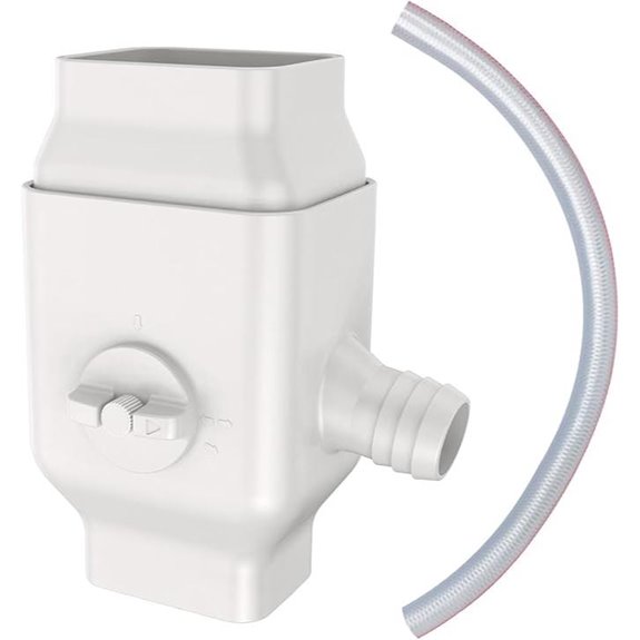 Gutter Downspout Diverter with Adjustable Valve
