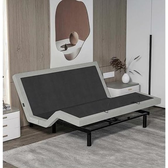 King Adjustable Bed Base with Massage & Remote