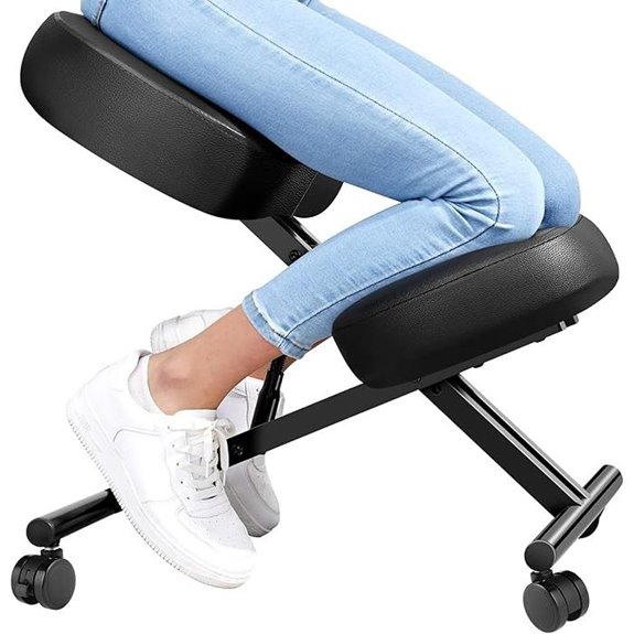 Ergonomic Adjustable Kneeling Office Chair with Casters