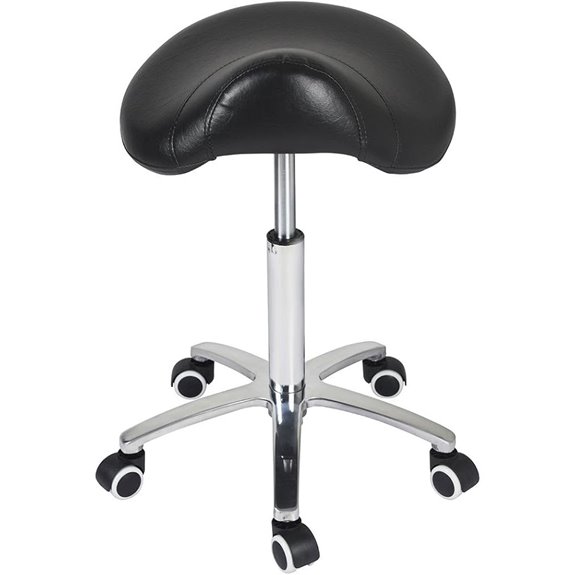 Antlu Adjustable Rolling Saddle Stool for Medical & Spa