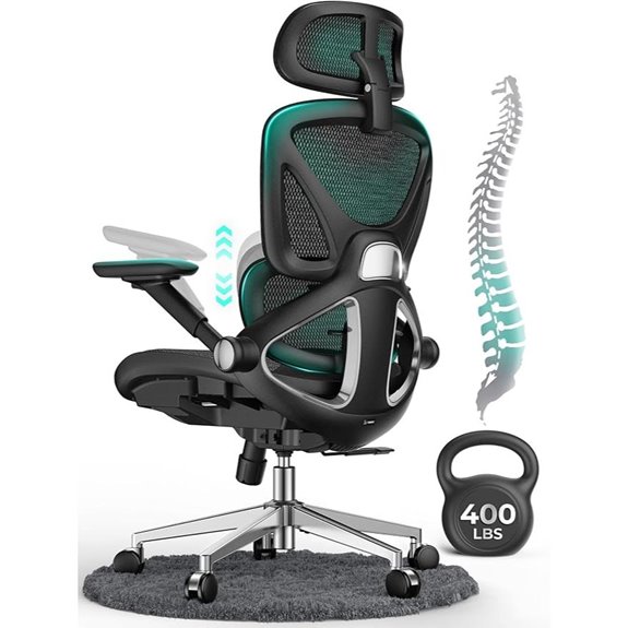 Capot Ergonomic Mesh Office Chair with Adjustable Features
