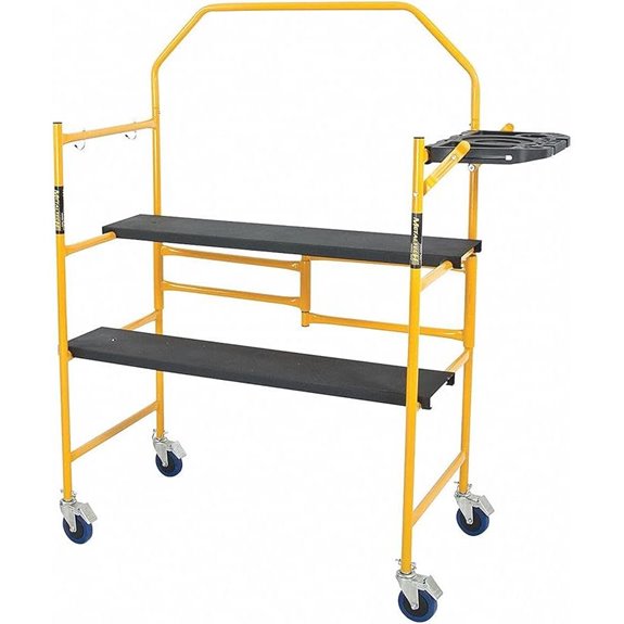 MetalTech 4 Ft Adjustable Folding Scaffold Platform