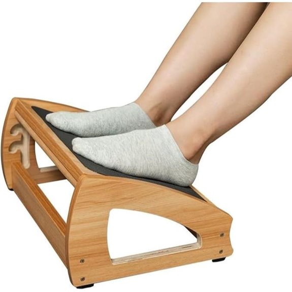 StrongTek Adjustable Under Desk Footrest for Office