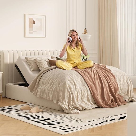 FLEXISPOT Queen Adjustable Bed Frame with Remote