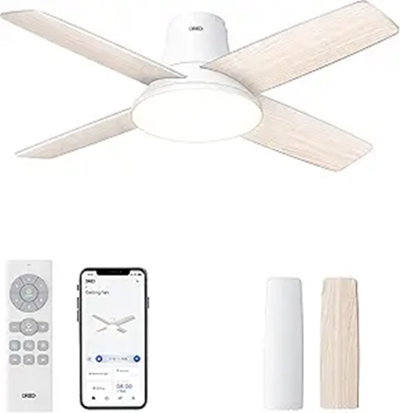 Dreo Ceiling Fan with Lights 12 Speeds Remote