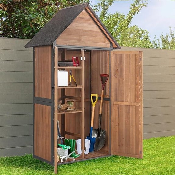 Garden Metal Shed with Adjustable Shelves