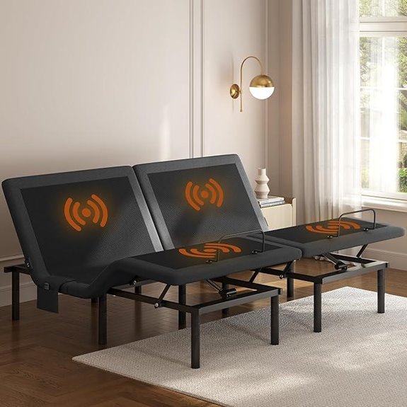 Yaheetech Split King Adjustable Bed Frame with Remote