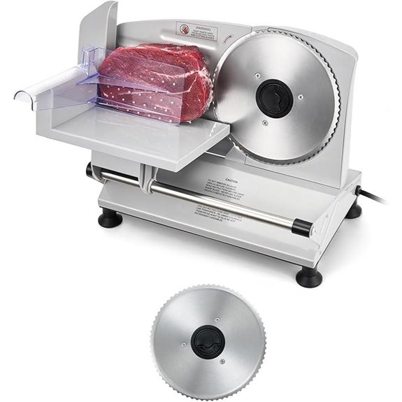 VEVOR Electric Meat Slicer with Adjustable Thickness