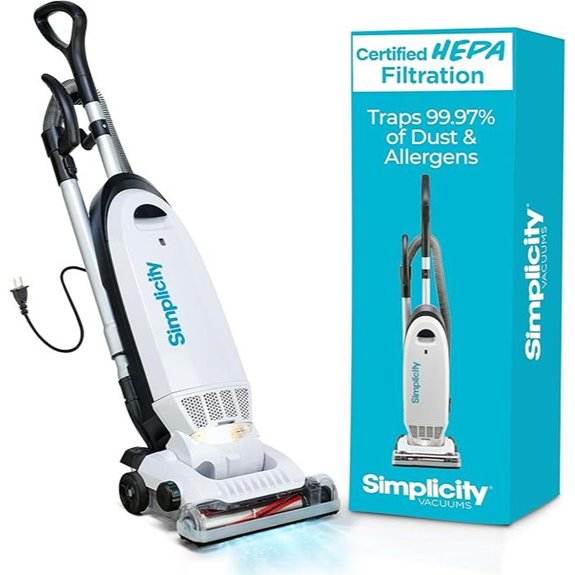 Simplicity Vacuums Allergy Bagged Upright Cleaner