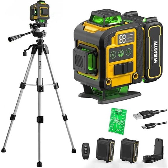 Alloyman Self-Leveling Laser Level with Tripod