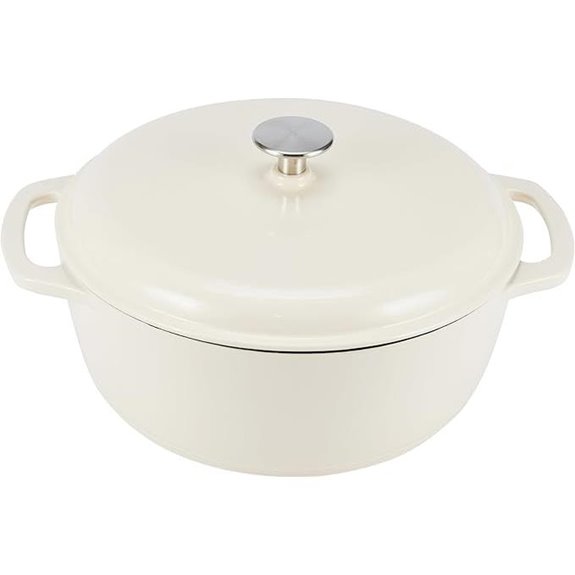 Amazon Basics Enameled Cast Iron Dutch Oven 7.3 Qt