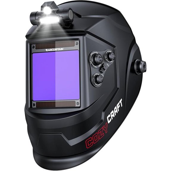 ARCCAPTAIN Large View Auto Darkening Welding Helmet