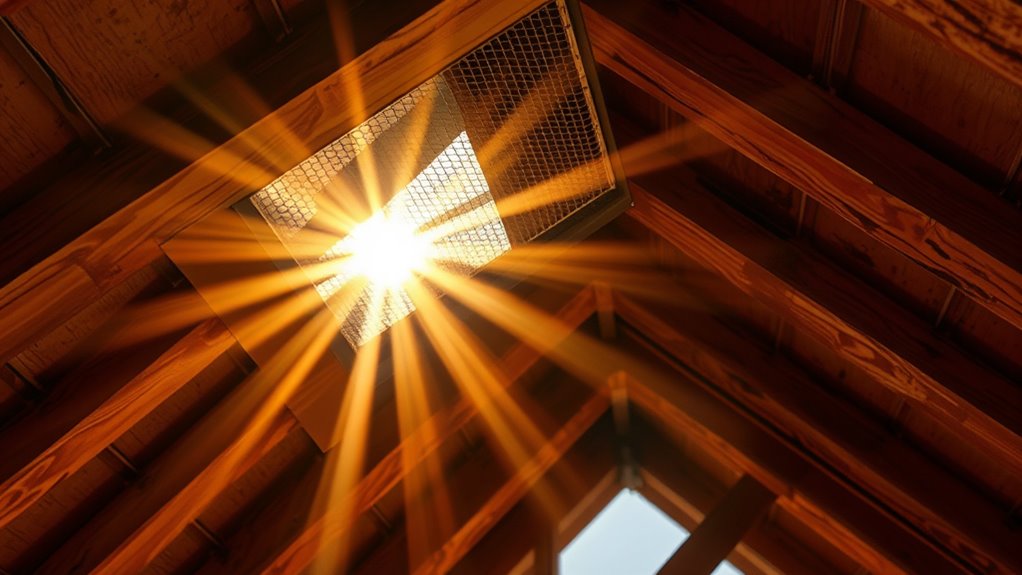 attic airflow for heat dissipation