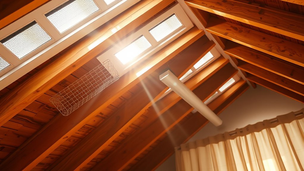 attic airflow maintains temperature