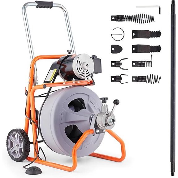 VEVOR Drain Cleaner Machine with Auto Feed 100FT