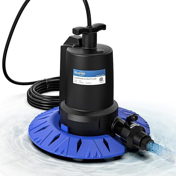 Pool Cover Pump 1/4HP 1800 GPH Automatic